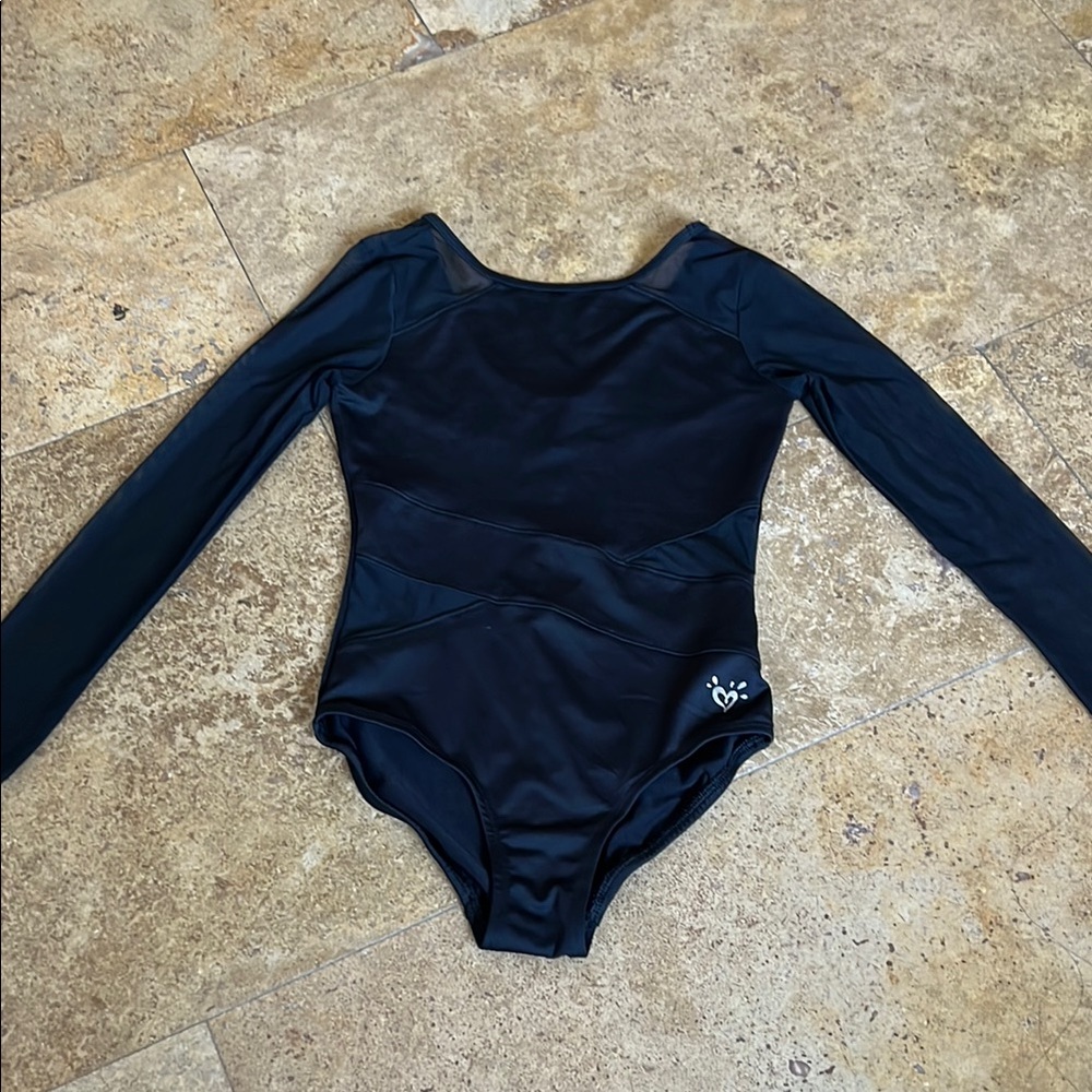 Justice Active Black Gymnastics Leotard